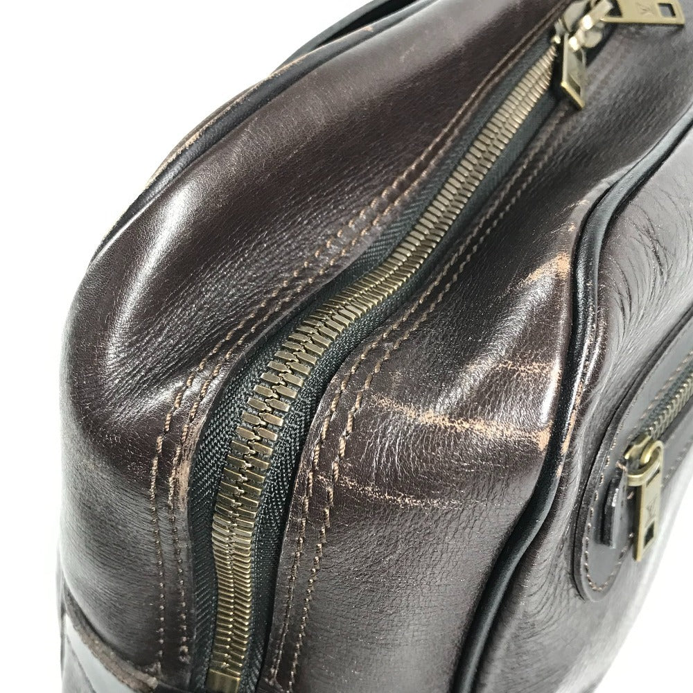 LOUIS VUITTON M95791 ユタ リポーター カバン 斜め掛け メッセンジャーバッグ ショルダーバッグ ユタレザー ユニセックス カフェ ブラウン