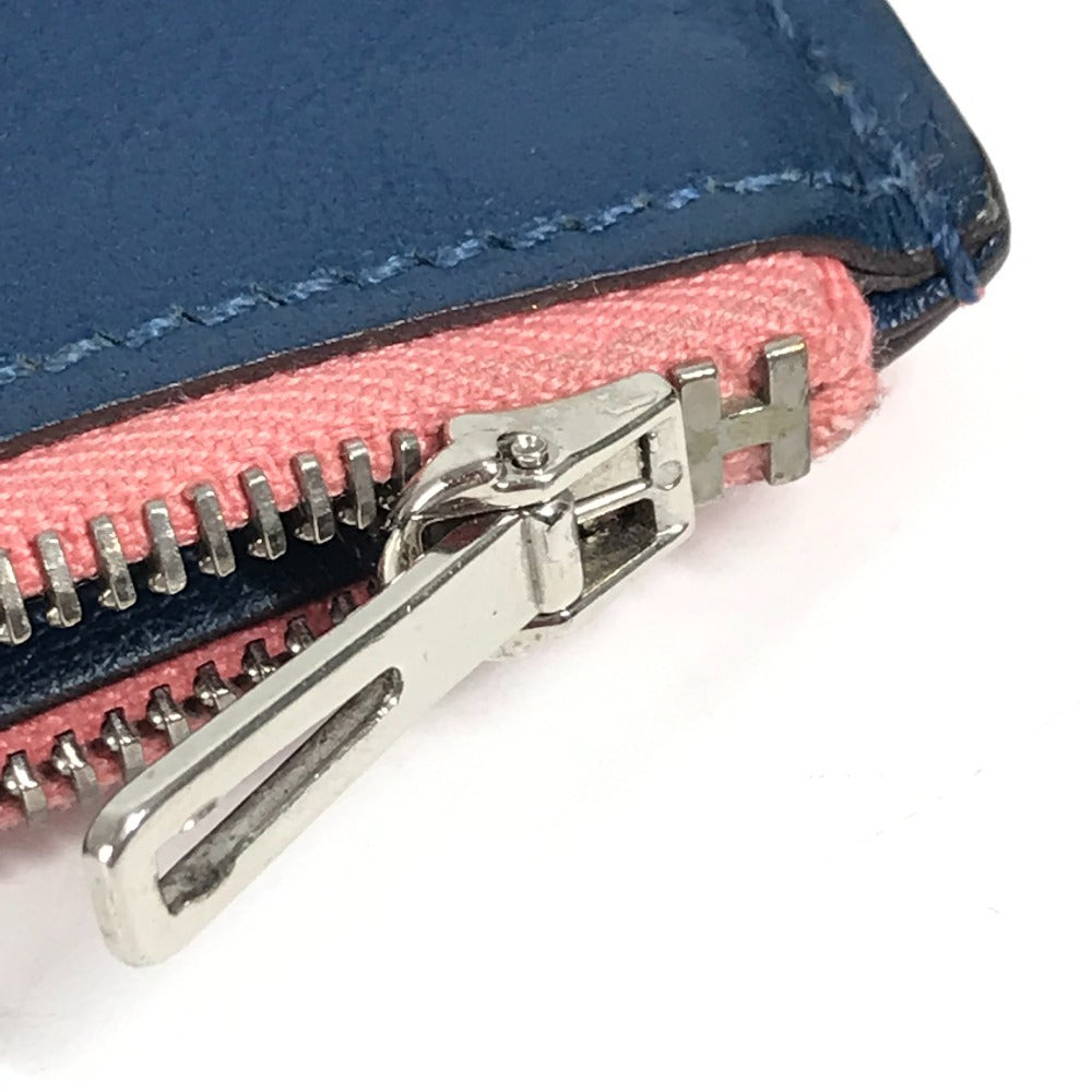 HERMES ステーショナリー バイカラー ノートパッド 《EAジップ》 A5 メモカバー ケース 手帳カバー ブックカバー ノートカバー レザー ユニセックス ローズアザレ ピンク