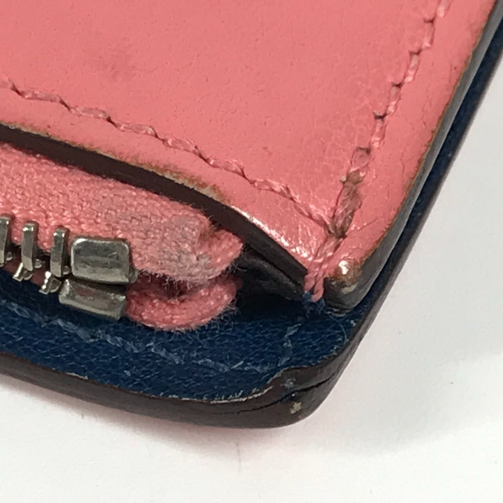 HERMES ステーショナリー バイカラー ノートパッド 《EAジップ》 A5 メモカバー ケース 手帳カバー ブックカバー ノートカバー レザー ユニセックス ローズアザレ ピンク