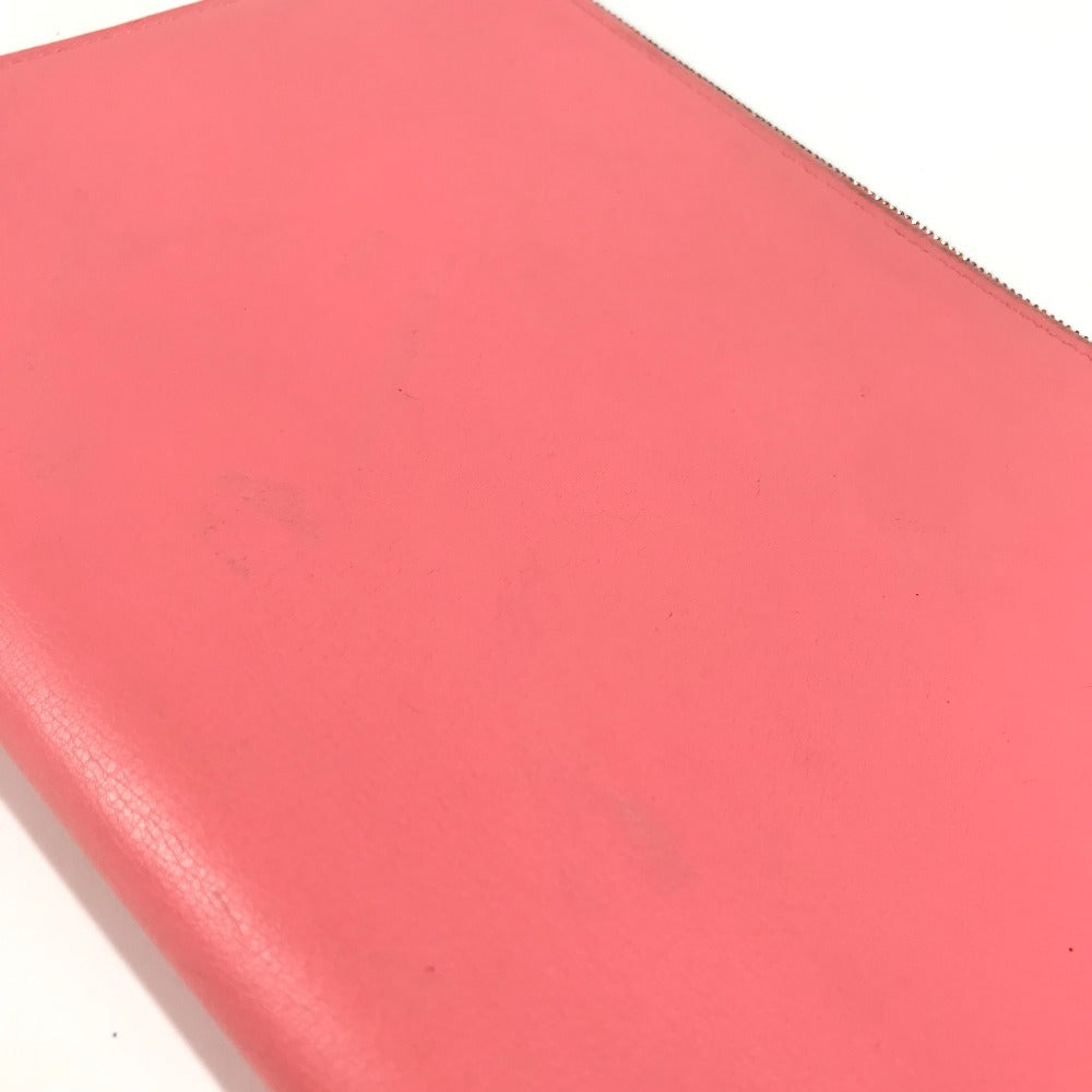 HERMES ステーショナリー バイカラー ノートパッド 《EAジップ》 A5 メモカバー ケース 手帳カバー ブックカバー ノートカバー レザー ユニセックス ローズアザレ ピンク