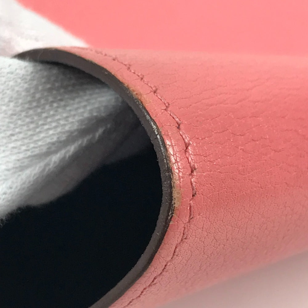 HERMES ステーショナリー バイカラー ノートパッド 《EAジップ》 A5 メモカバー ケース 手帳カバー ブックカバー ノートカバー レザー ユニセックス ローズアザレ ピンク