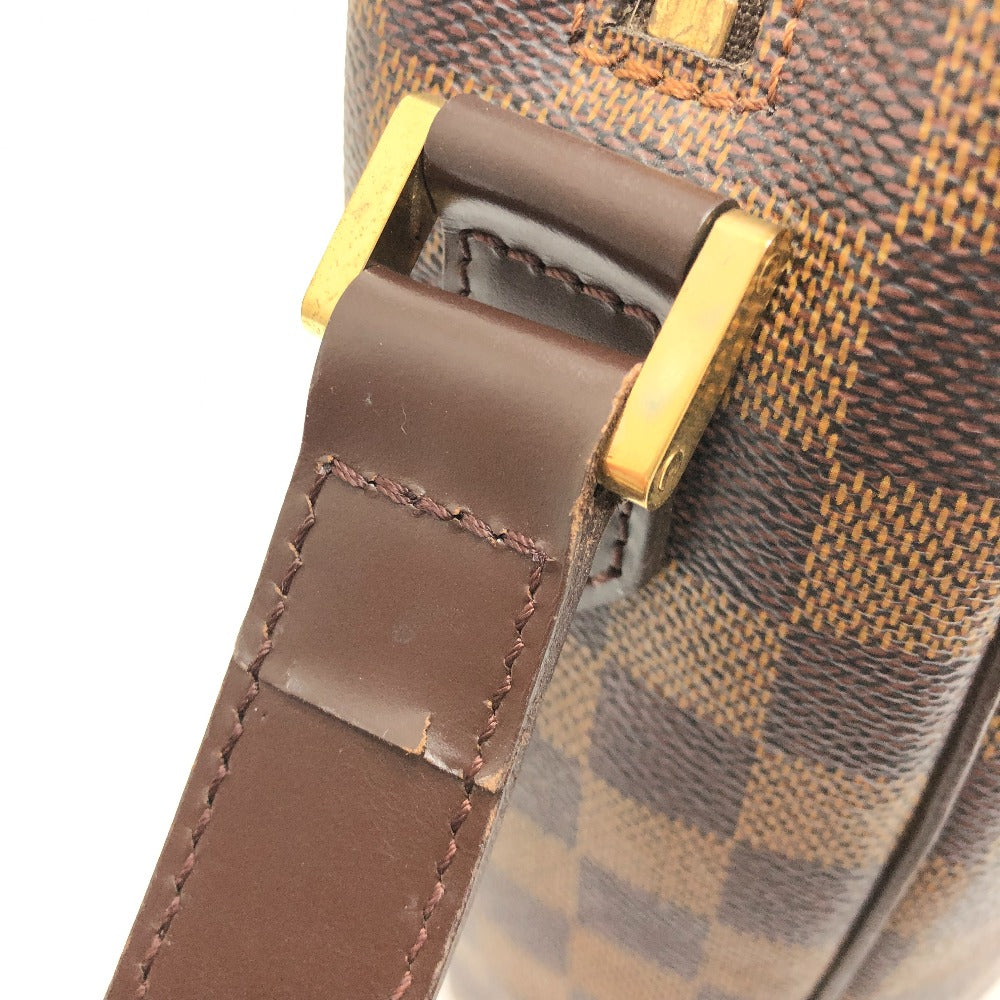 LOUIS VUITTON N51292 Damier Ipanema GM Bag Crossbody Pochette Shoulder Bag Damier Canvas Ebene Brown Used