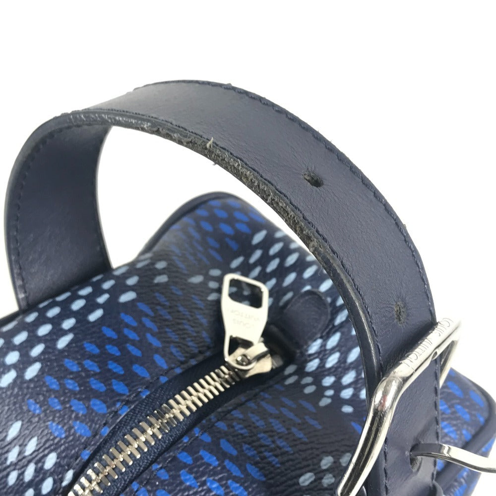 LOUIS VUITTON N40747 ダミエヘリテージ ロッカー ドップ･キット セカンドバッグ クラッチバッグ キャンバス ユニセックス ブルー
