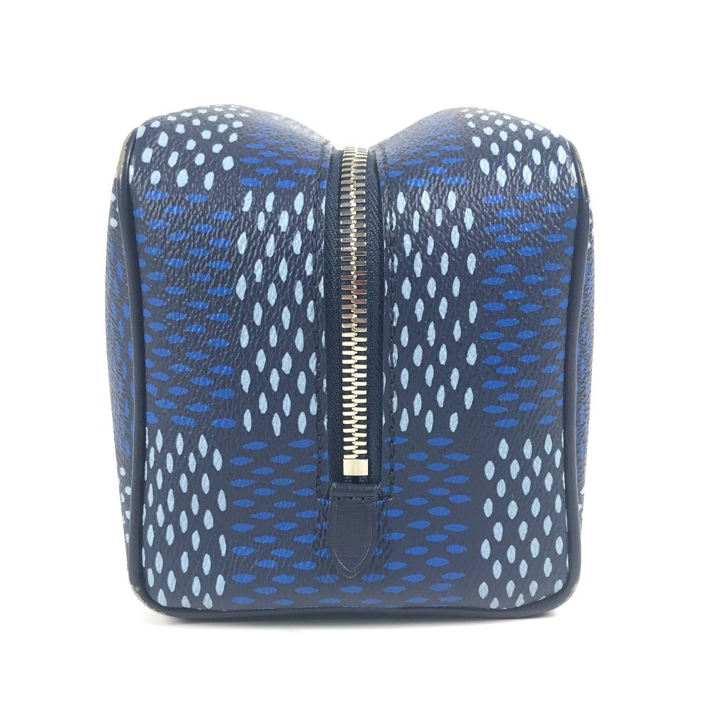 LOUIS VUITTON N40747 ダミエヘリテージ ロッカー ドップ･キット セカンドバッグ クラッチバッグ キャンバス ユニセックス ブルー