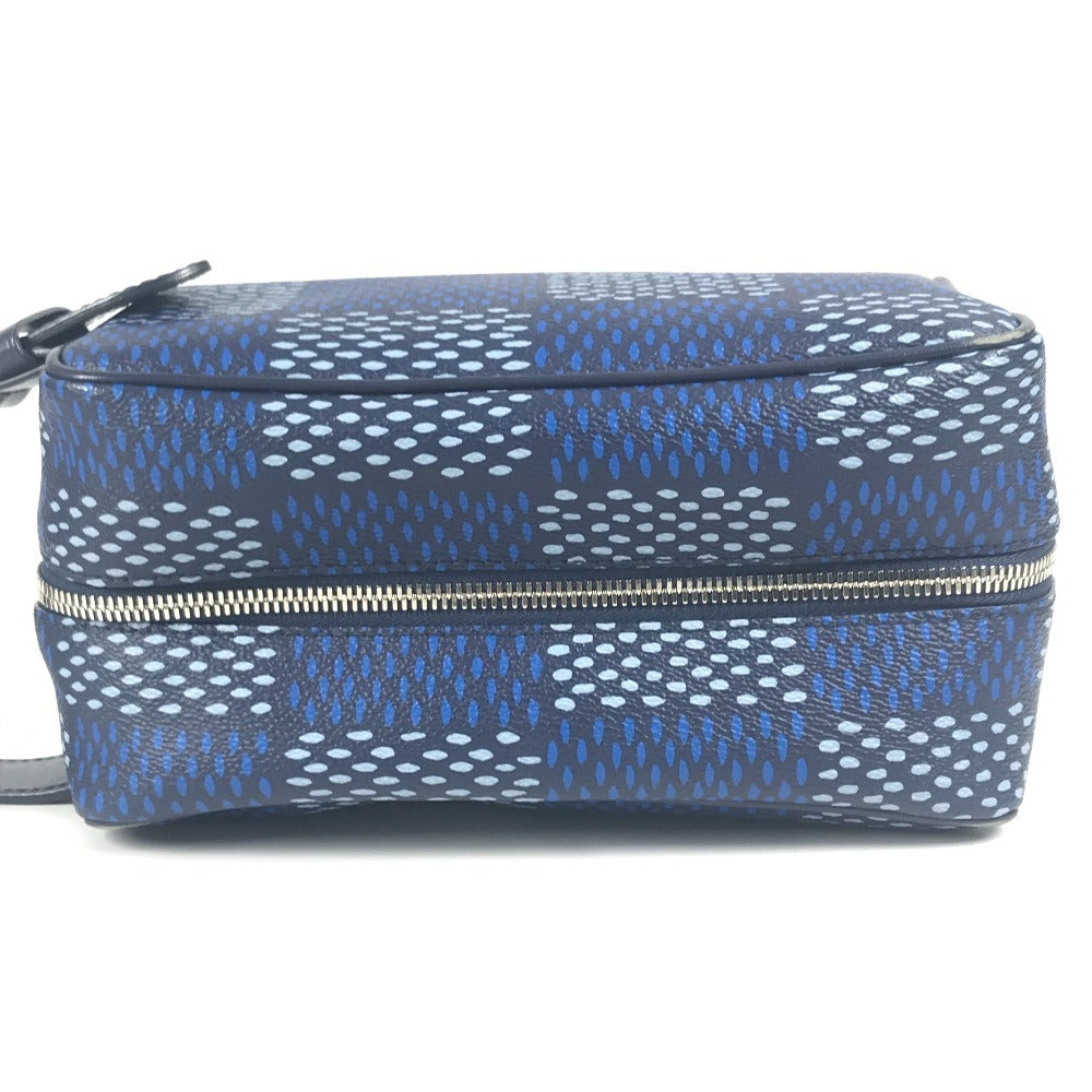 LOUIS VUITTON N40747 ダミエヘリテージ ロッカー ドップ･キット セカンドバッグ クラッチバッグ キャンバス ユニセックス ブルー