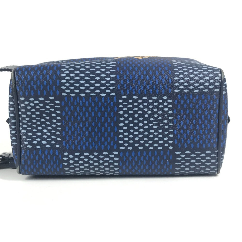 LOUIS VUITTON N40747 ダミエヘリテージ ロッカー ドップ･キット セカンドバッグ クラッチバッグ キャンバス ユニセックス ブルー