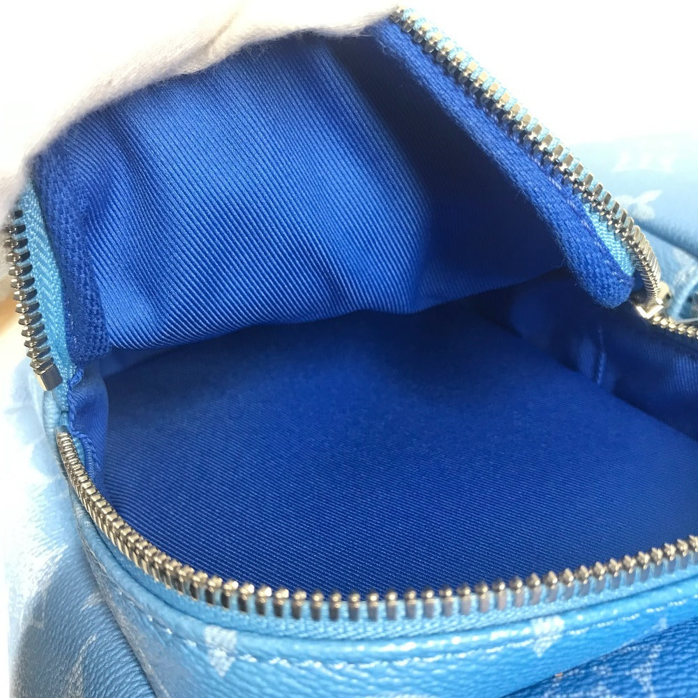 LOUIS VUITTON M45441 モノグラム・クラウズ バックパックマルチポケット バックパック カバン リュックサック レザー ユニセックス ブルー