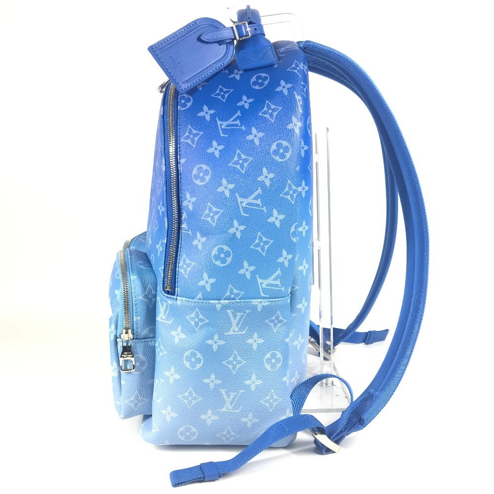 LOUIS VUITTON M45441 モノグラム・クラウズ バックパックマルチポケット バックパック カバン リュックサック レザー ユニセックス ブルー