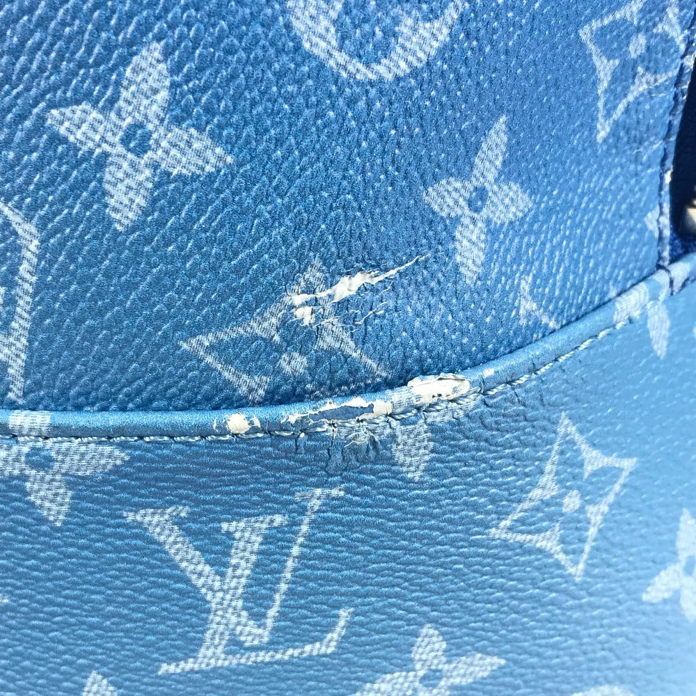 LOUIS VUITTON M45441 モノグラム・クラウズ バックパックマルチポケット バックパック カバン リュックサック レザー ユニセックス ブルー