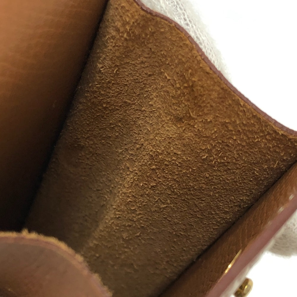 HERMES ガムケース ペンケース ゴールド金具 筆箱 小物入れ マルチポーチ 雑貨 ポーチ レザー レディース ゴールド