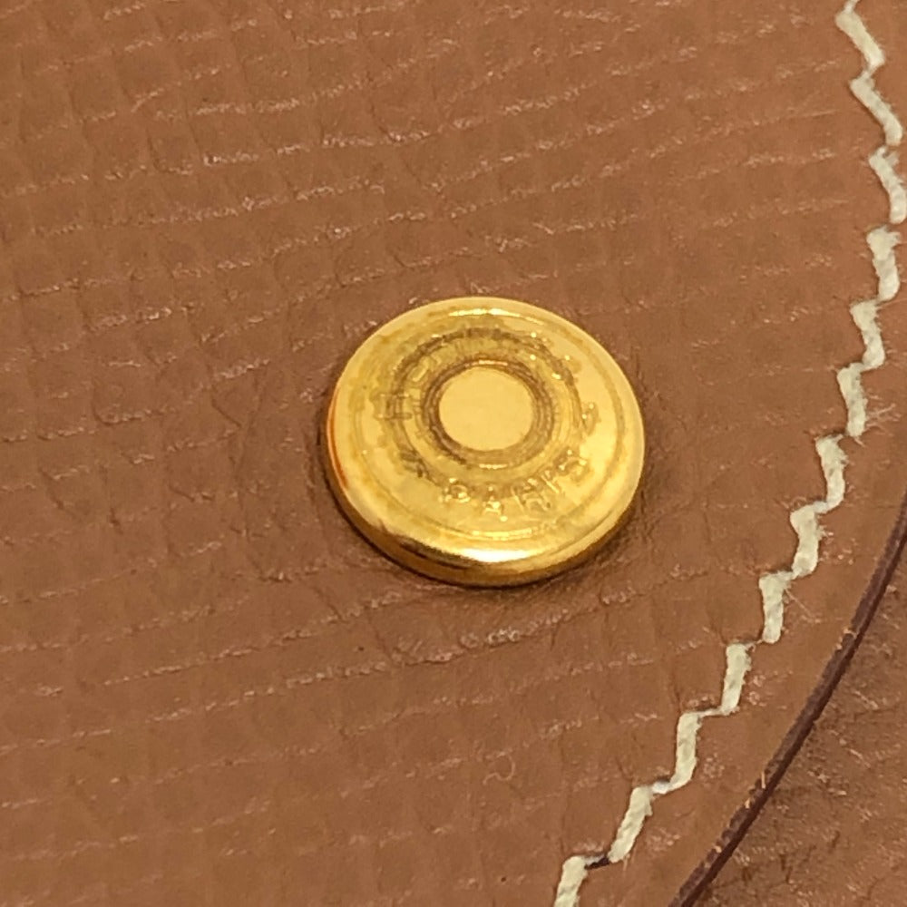 HERMES ガムケース ペンケース ゴールド金具 筆箱 小物入れ マルチポーチ 雑貨 ポーチ レザー レディース ゴールド