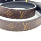LOUIS VUITTON M0431M モノグラム ベルト･LV アイコニック 20MM リバーシブル LVバックル 細ベルト ベルト モノグラムキャンバス レディース ブラウン