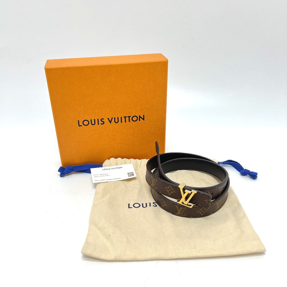 LOUIS VUITTON M0431M モノグラム ベルト･LV アイコニック 20MM リバーシブル LVバックル 細ベルト ベルト モノグラムキャンバス レディース ブラウン