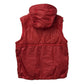 MONCLER フード付き HEVER GILET HEVER VEST アパレル 袖なし ダウン ダウンベスト ダウン メンズ レッド