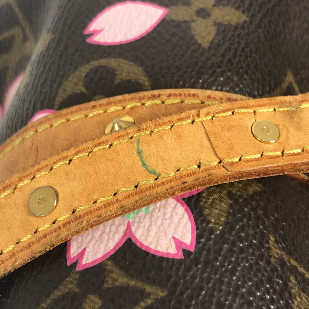 LOUIS VUITTON M92009 モノグラムチェリーブロッサム 村上隆 パピヨン トートバッグ カバン ショルダーバッグ ハンドバッグ モノグラムキャンバス レディース ブラウン