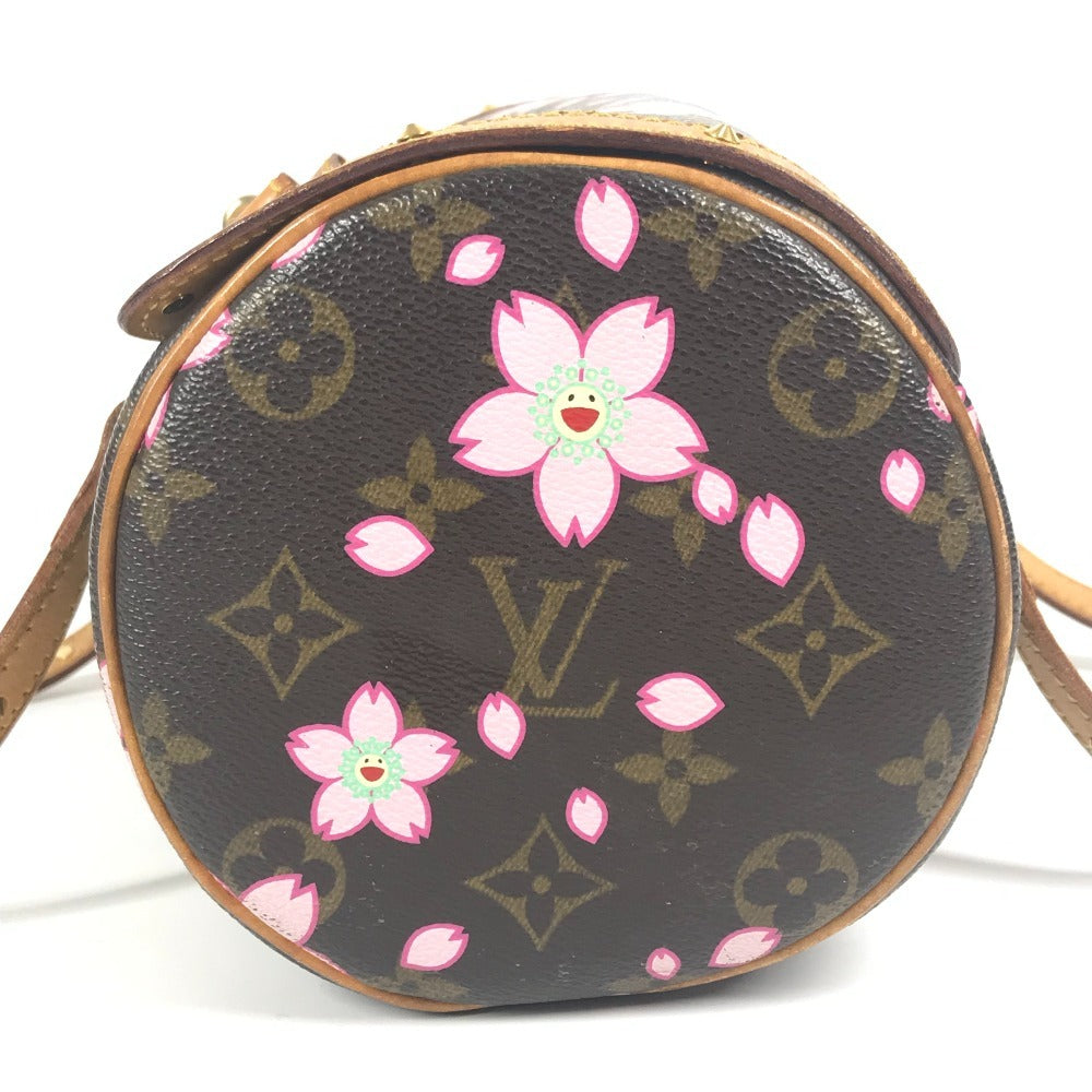 LOUIS VUITTON M92009 モノグラムチェリーブロッサム 村上隆 パピヨン トートバッグ カバン ショルダーバッグ ハンドバッグ モノグラムキャンバス レディース ブラウン