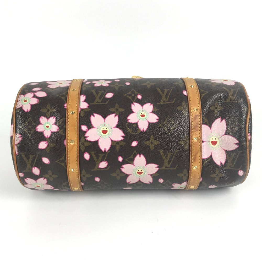 LOUIS VUITTON M92009 モノグラムチェリーブロッサム 村上隆 パピヨン トートバッグ カバン ショルダーバッグ ハンドバッグ モノグラムキャンバス レディース ブラウン