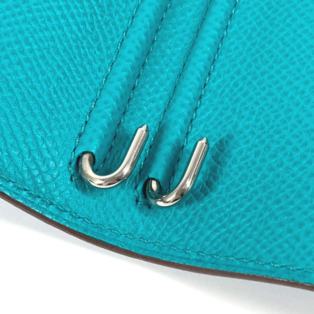 HERMES バイカラー グローブトロッター アジェンダ ノートカバー システム手帳 ステーショナリー 手帳カバー レザー ユニセックス ブルー