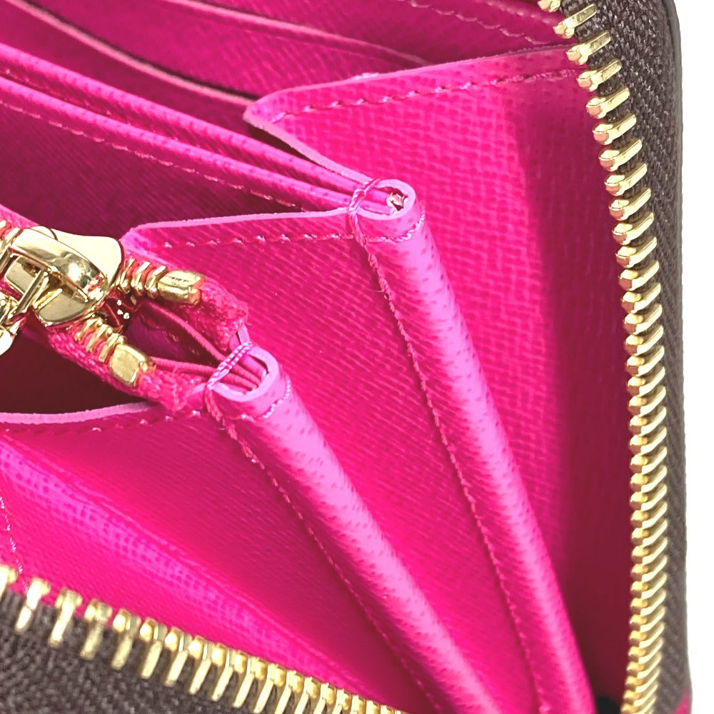 LOUIS VUITTON Ｍ14162 日本限定 LV × TM フラワー 花柄 ジッピー・ウォレット モノグラム 村上隆 ラウンドファスナー 長財布 モノグラムキャンバス ユニセックス ブラウン