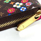 LOUIS VUITTON Ｍ14162 日本限定 LV × TM フラワー 花柄 ジッピー・ウォレット モノグラム 村上隆 ラウンドファスナー 長財布 モノグラムキャンバス ユニセックス ブラウン
