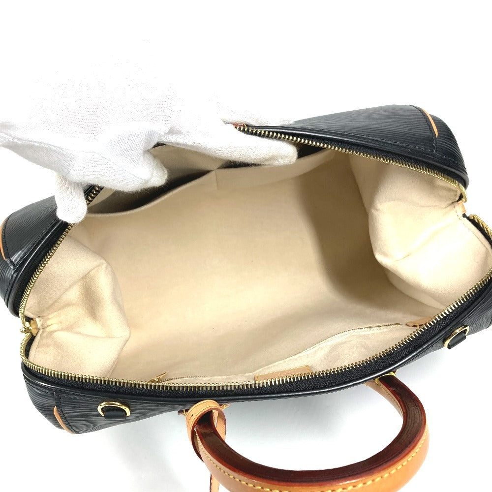 LOUIS VUITTON M93245 Epi Dog PM Crossbody Bag, 2-Way Shoulder Bag, Mini Boston Bag, Handbag, Epi Leather, Women's, Noir Black
