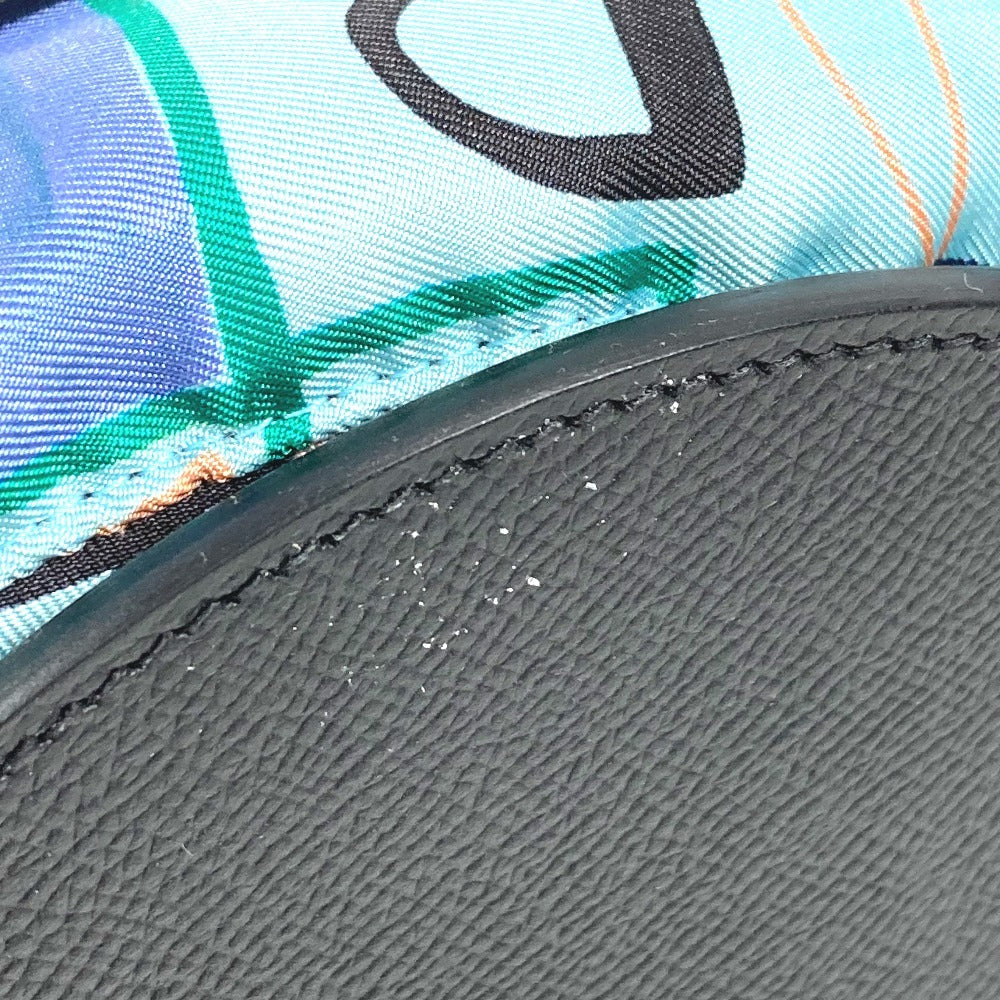 HERMES 巾着ポーチ付き ミュザルディーヌ カバン 肩掛け バケツ ばけつ ショルダーバッグ レザー レディース ネイビー