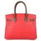HERMES Birkin30 Birkin 30 Bags Tote Bag Hand Bag Taurillon Clemence / Swift Etoupe/Argile/Rose Jaipur pink/gray Used