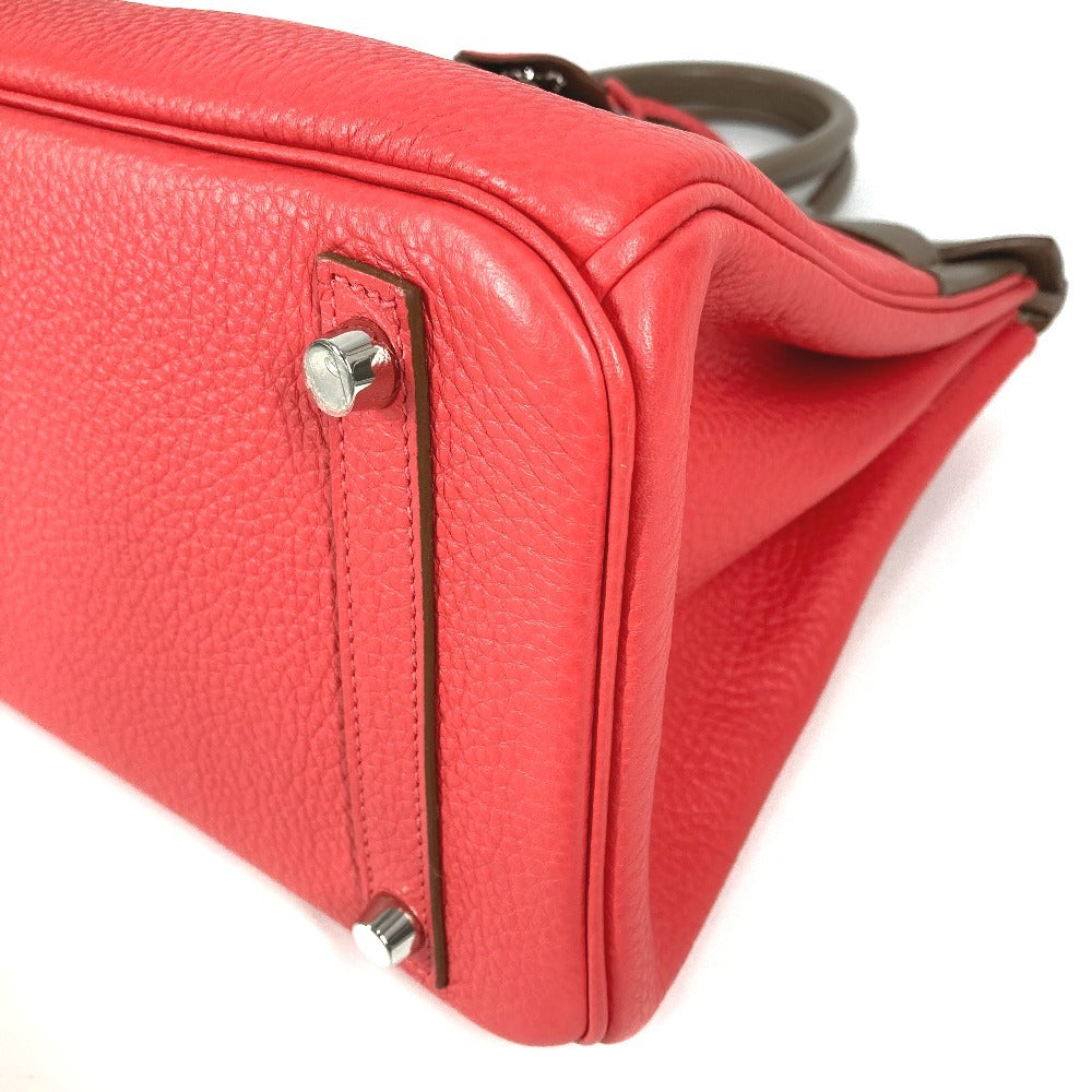 HERMES Birkin30 Birkin 30 Bags Tote Bag Hand Bag Taurillon Clemence / Swift Etoupe/Argile/Rose Jaipur pink/gray Used
