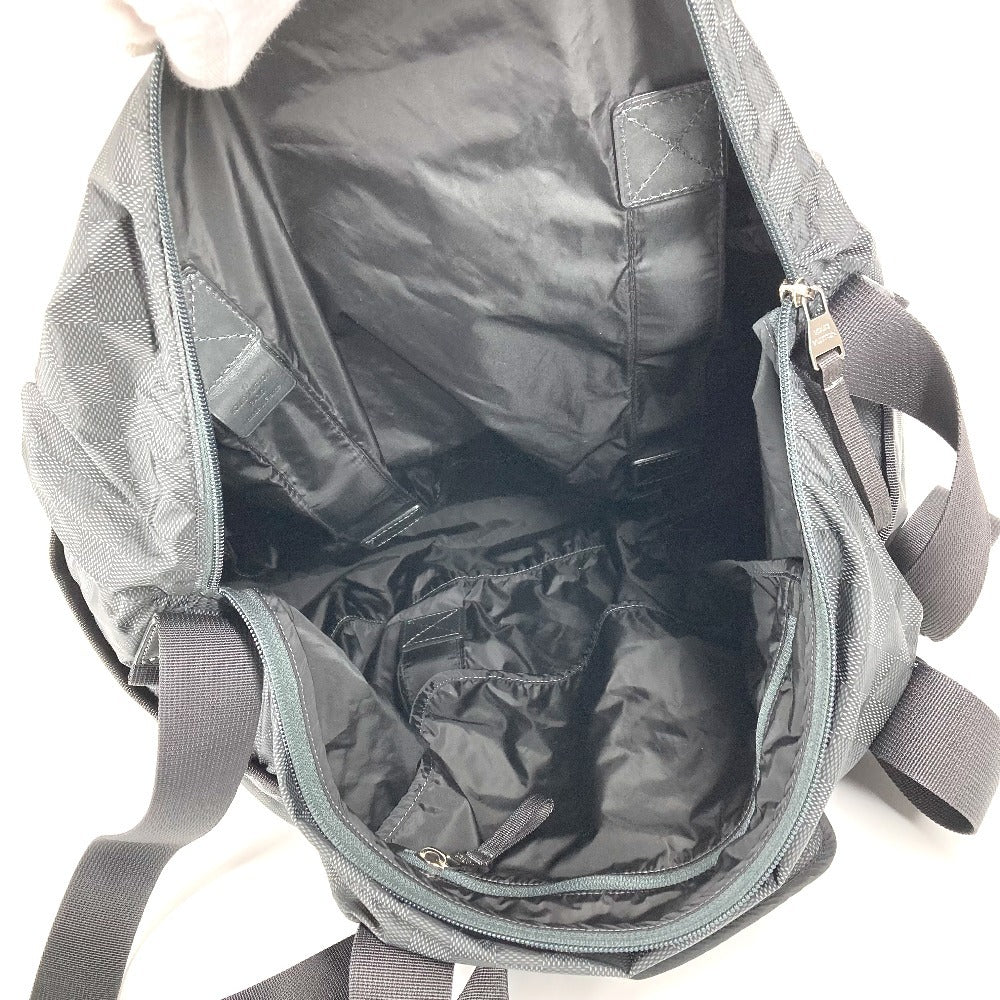 LOUIS VUITTON M97058 ダミエ アヴァンチュール プラクティカル 2WAYバック ショルダーバッグ 斜め掛け 肩掛け ボストンバッグ レザー/ナイロン ユニセックス ブラック