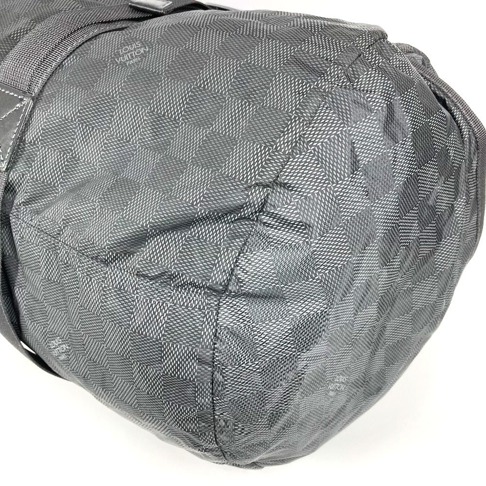 LOUIS VUITTON M97058 ダミエ アヴァンチュール プラクティカル 2WAYバック ショルダーバッグ 斜め掛け 肩掛け ボストンバッグ レザー/ナイロン ユニセックス ブラック