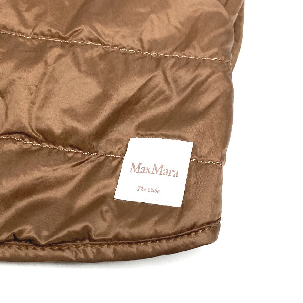 MAX MARA THE CUBE キューブ キルティング アウター フード付き アパレル トップス フーディー ケープ ポリアミド レディース ブラウン