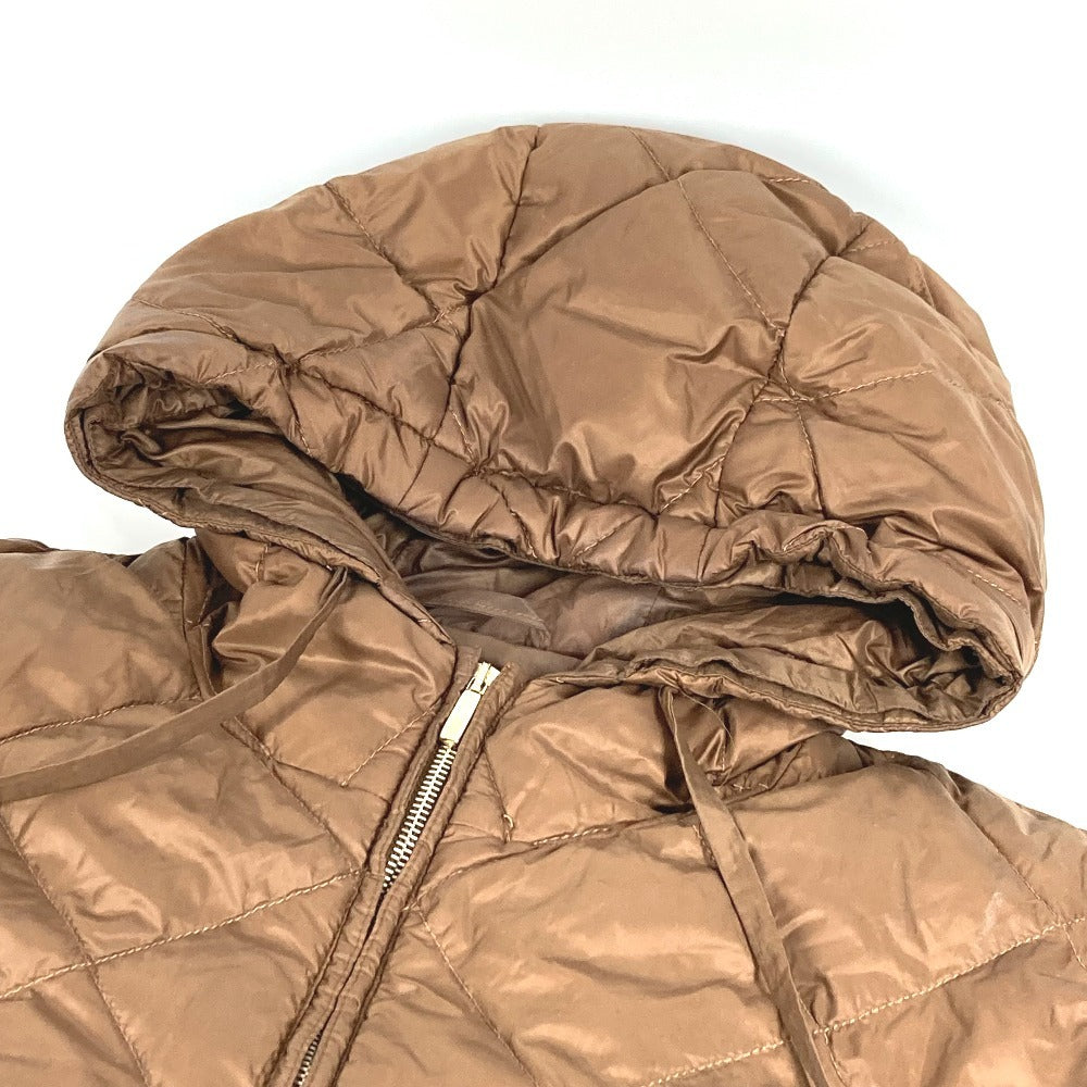 MAX MARA THE CUBE キューブ キルティング アウター フード付き アパレル トップス フーディー ケープ ポリアミド レディース ブラウン