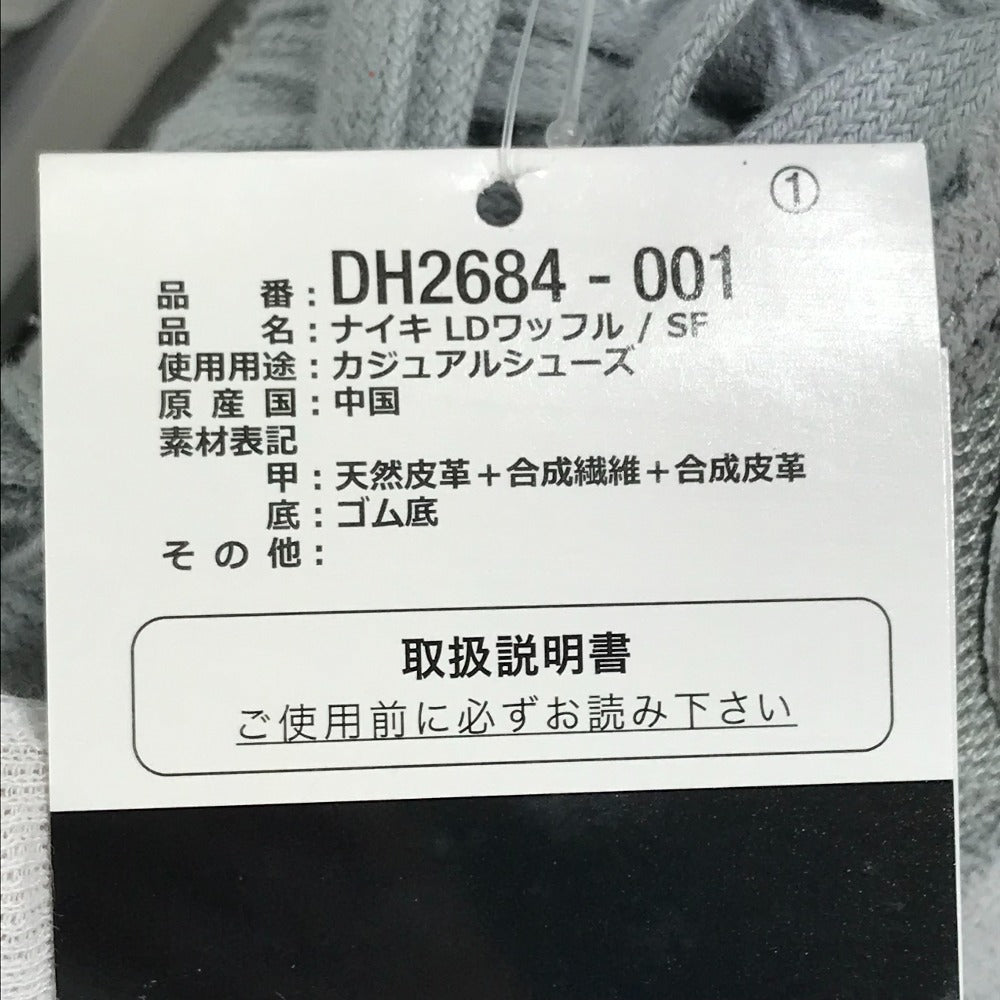 NIKE DH2684-001 Logo Collaboration Fragment x Sacai x Nike LD Waffle "Light Smoke Grey" Fragment x sacai x Nike LD Waffle "Light Smoke Grey" shoes sneakers Synthetic leather gray/White Used