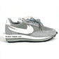 NIKE DH2684-001 Logo Collaboration Fragment x Sacai x Nike LD Waffle "Light Smoke Grey" Fragment x sacai x Nike LD Waffle "Light Smoke Grey" shoes sneakers Synthetic leather gray/White Used
