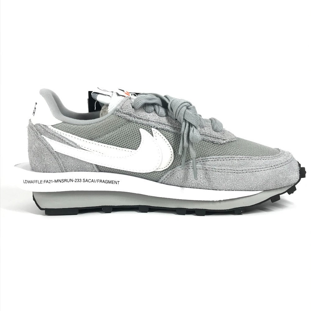 NIKE DH2684-001 Logo Collaboration Fragment x Sacai x Nike LD Waffle "Light Smoke Grey" Fragment x sacai x Nike LD Waffle "Light Smoke Grey" shoes sneakers Synthetic leather gray/White Used