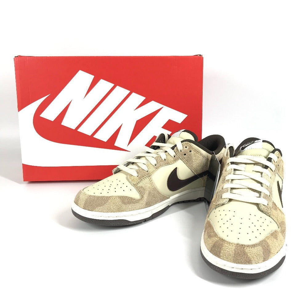 NIKE DH7913-200 logo Nike Dunk Low Retro Premium "Cheetah" Beach/Baroque Brown Shoes DUNK LOW RETRO PREMIUM sneakers Synthetic leather Beige/Brown Used