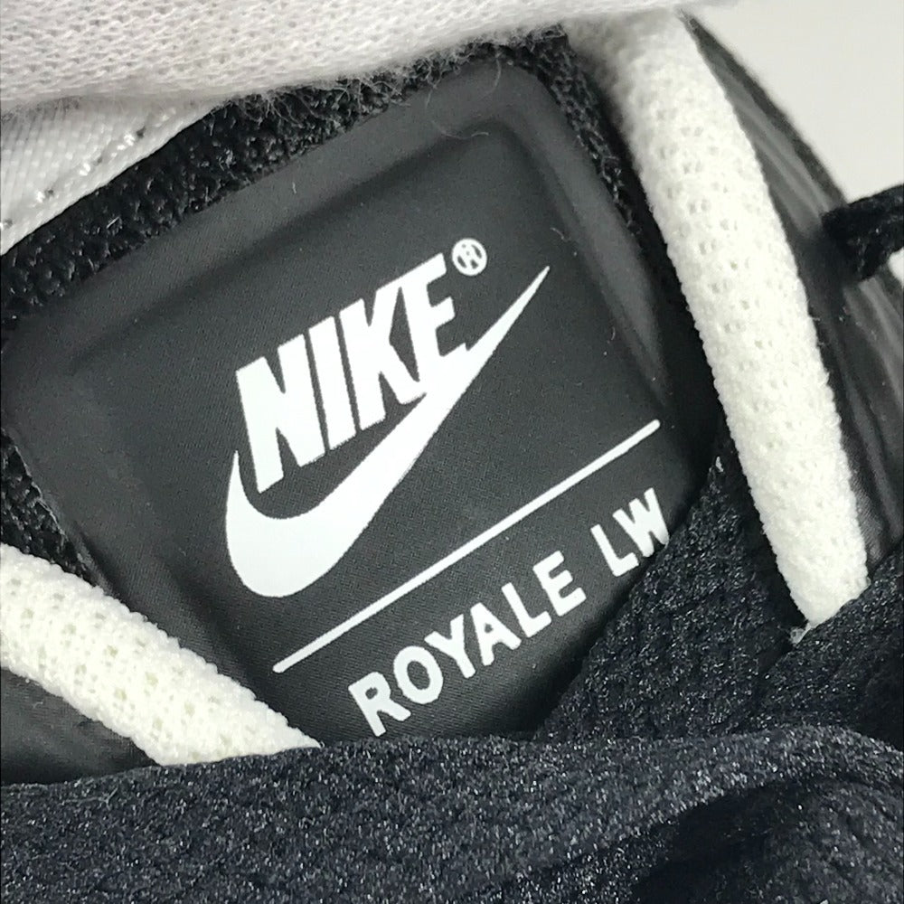 NIKE 833273-010 logo Court Royal LW Textile Court Royale LW TXT shoes sneakers Synthetic resin Black/White Used