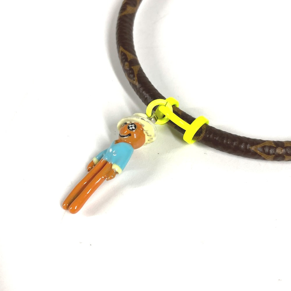 LOUIS VUITTON MP286E モノグラム ブラスレ ハング イット マスコット アクセサリー バングル ブレスレット モノグラムキャンバス メンズ ブラウン