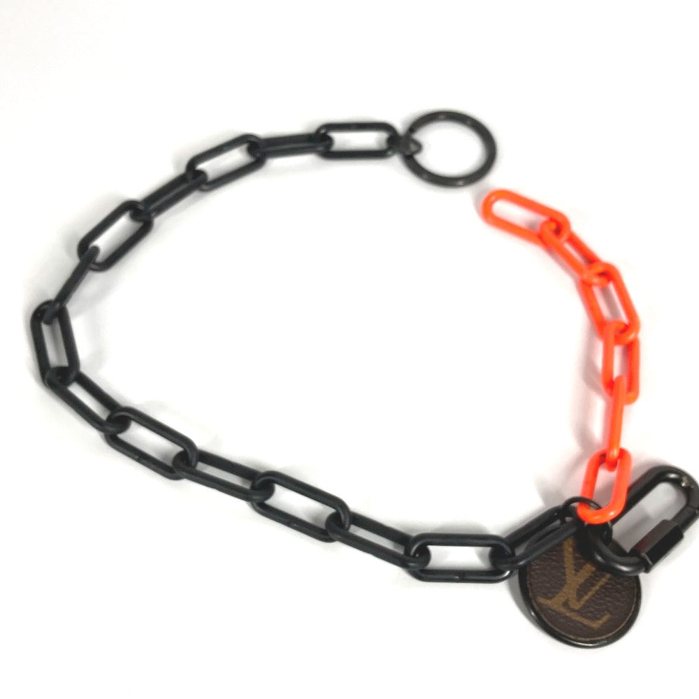 LOUIS VUITTON MP2296 モノグラム カラビナ ポルトクレ キーチェーン 財布 キーホルダー バッグチャーム ウォレットチェーン プラスチック メンズ ブラック
