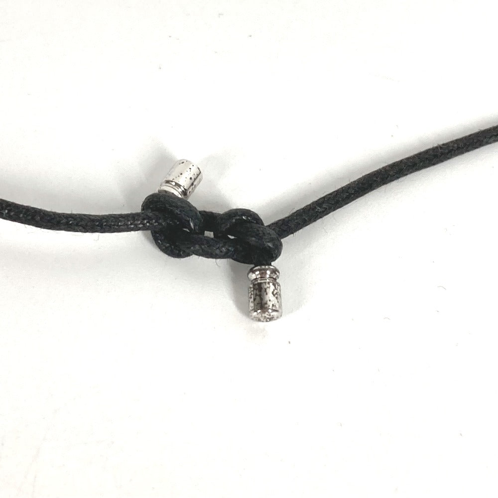 BVLGARI チョーカー ロゴ パレンテシ 革紐 アクセサリー ネックレス レザー ユニセックス ブラック