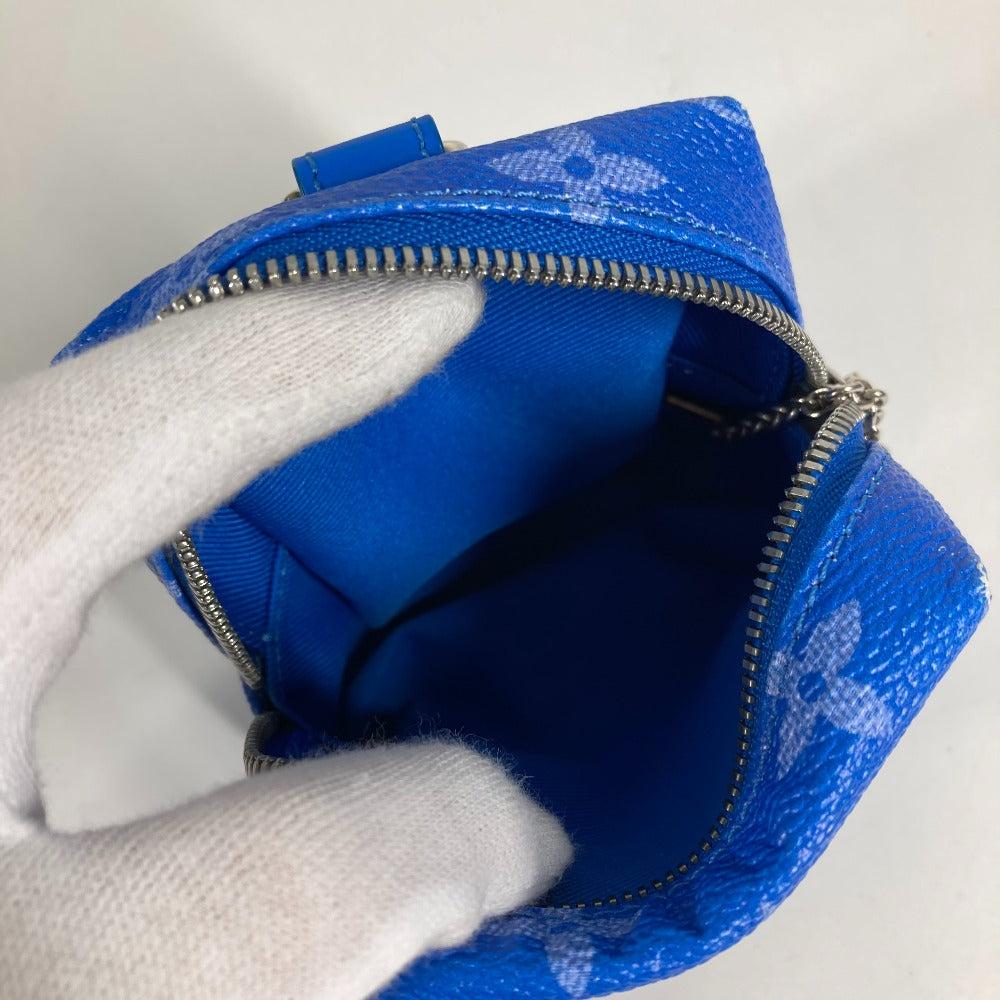 LOUIS VUITTON MP2792 モノグラムクラウズ 雲 ビジューサック・スクエアード ポーチ バッグチャーム キーホルダー モノグラムキャンバス ユニセックス ブルー