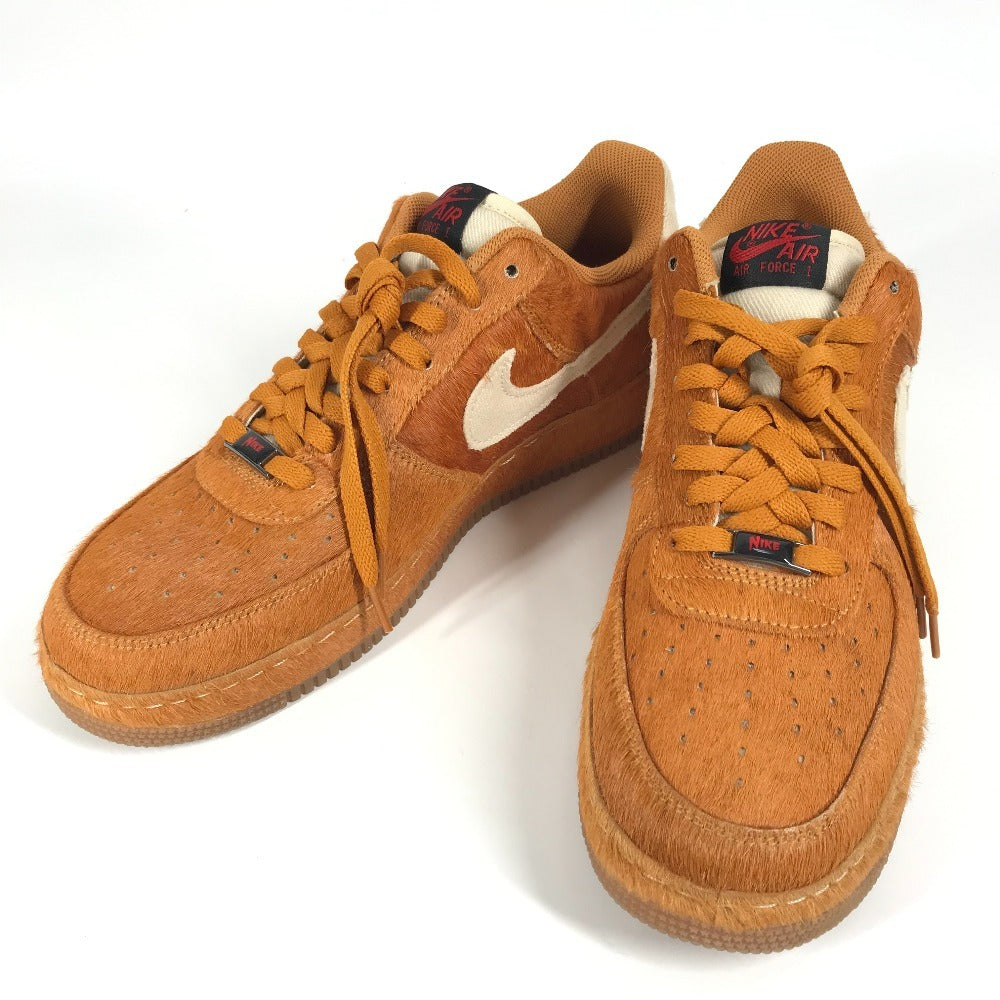NIKE 389726-220 logo Nike Air Force 1 Low Halloween "Savage Beast" Nike Air Force 1 Low Halloween "Savage Beast" sneakers Pony-Hair Beige/Brown Used