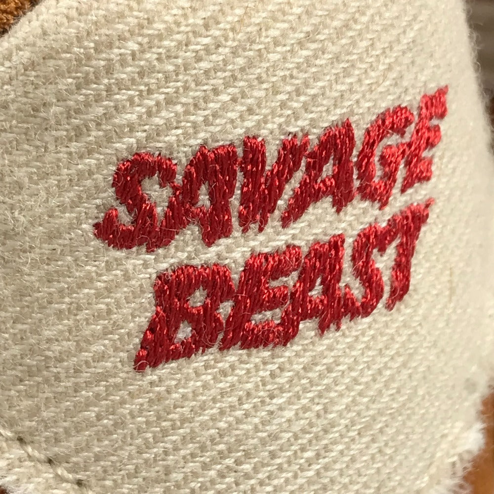 NIKE 389726-220 logo Nike Air Force 1 Low Halloween "Savage Beast" Nike Air Force 1 Low Halloween "Savage Beast" sneakers Pony-Hair Beige/Brown Used