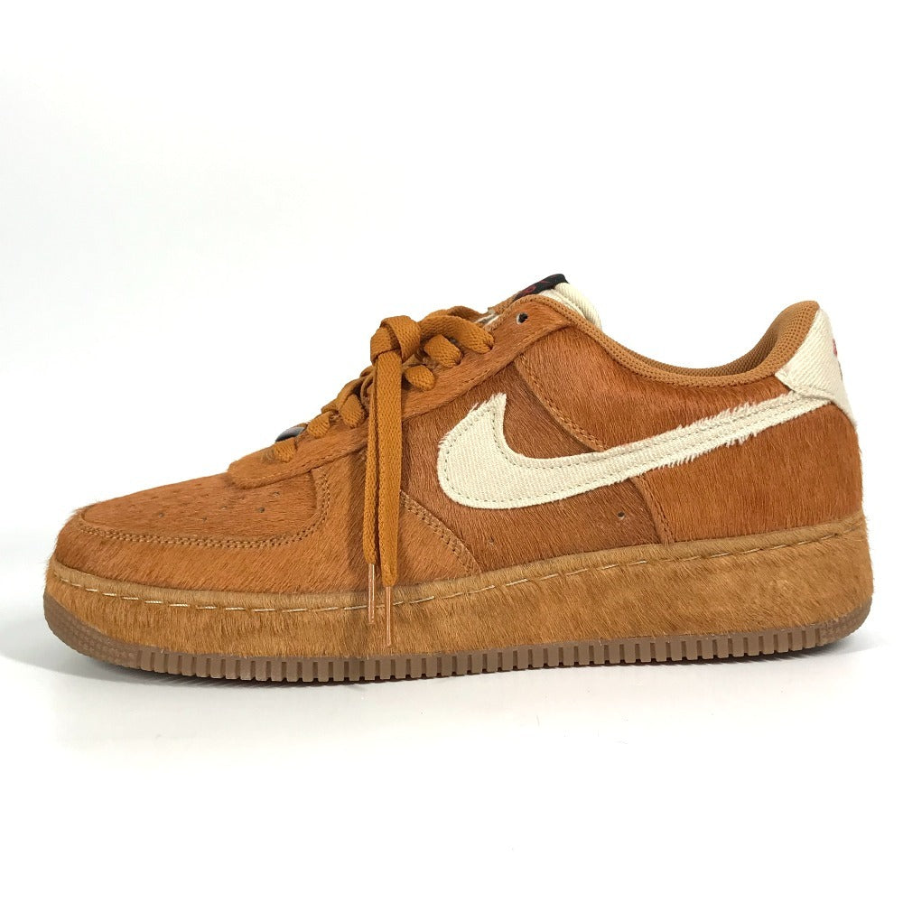 NIKE 389726-220 logo Nike Air Force 1 Low Halloween "Savage Beast" Nike Air Force 1 Low Halloween "Savage Beast" sneakers Pony-Hair Beige/Brown Used