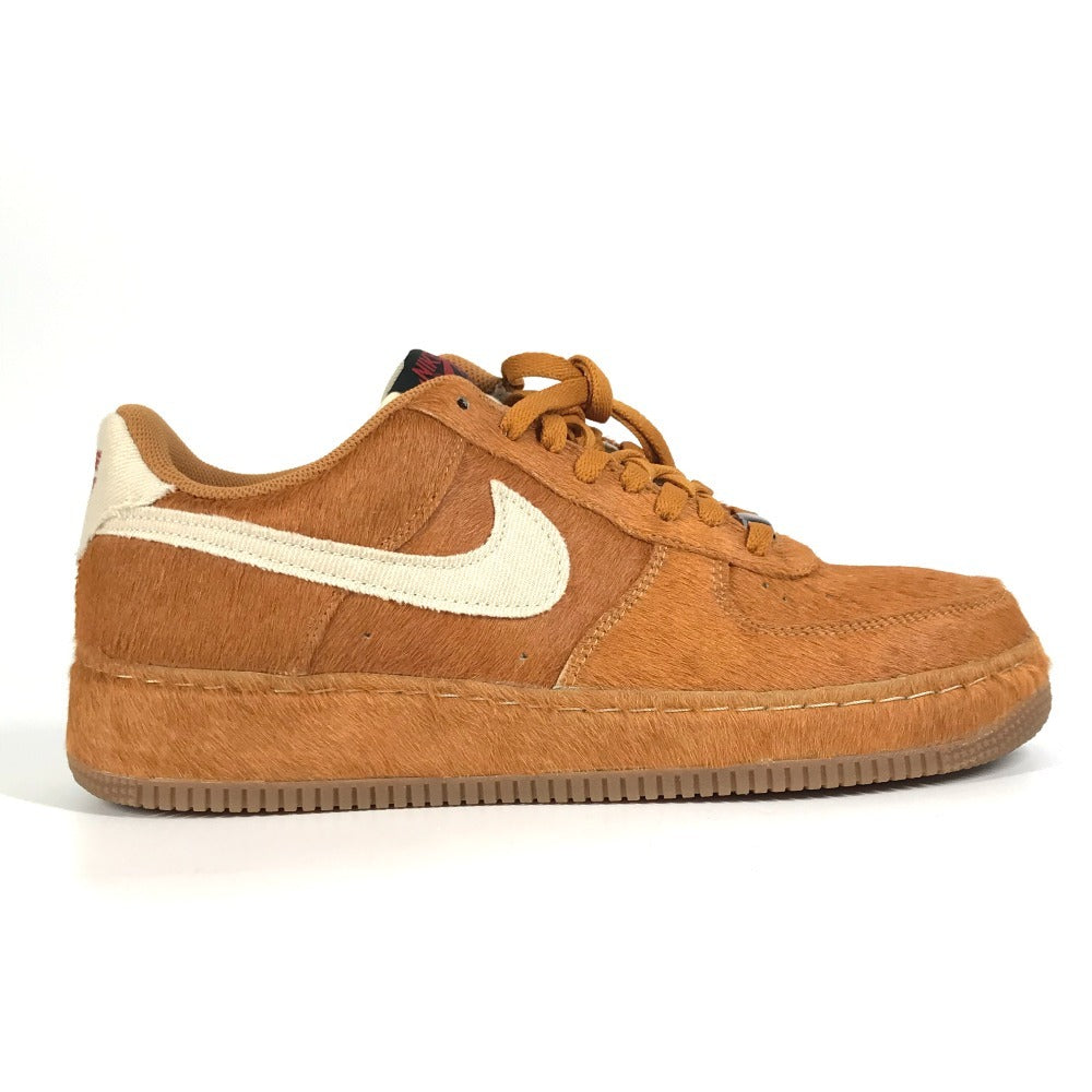 NIKE 389726-220 logo Nike Air Force 1 Low Halloween "Savage Beast" Nike Air Force 1 Low Halloween "Savage Beast" sneakers Pony-Hair Beige/Brown Used