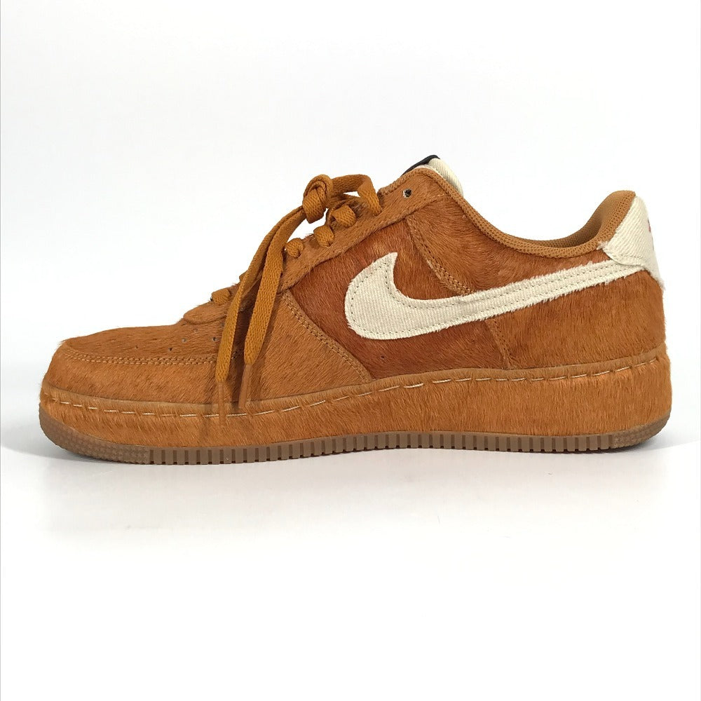 NIKE 389726-220 logo Nike Air Force 1 Low Halloween "Savage Beast" Nike Air Force 1 Low Halloween "Savage Beast" sneakers Pony-Hair Beige/Brown Used