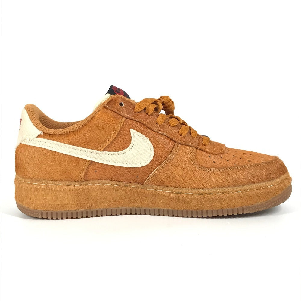NIKE 389726-220 logo Nike Air Force 1 Low Halloween "Savage Beast" Nike Air Force 1 Low Halloween "Savage Beast" sneakers Pony-Hair Beige/Brown Used
