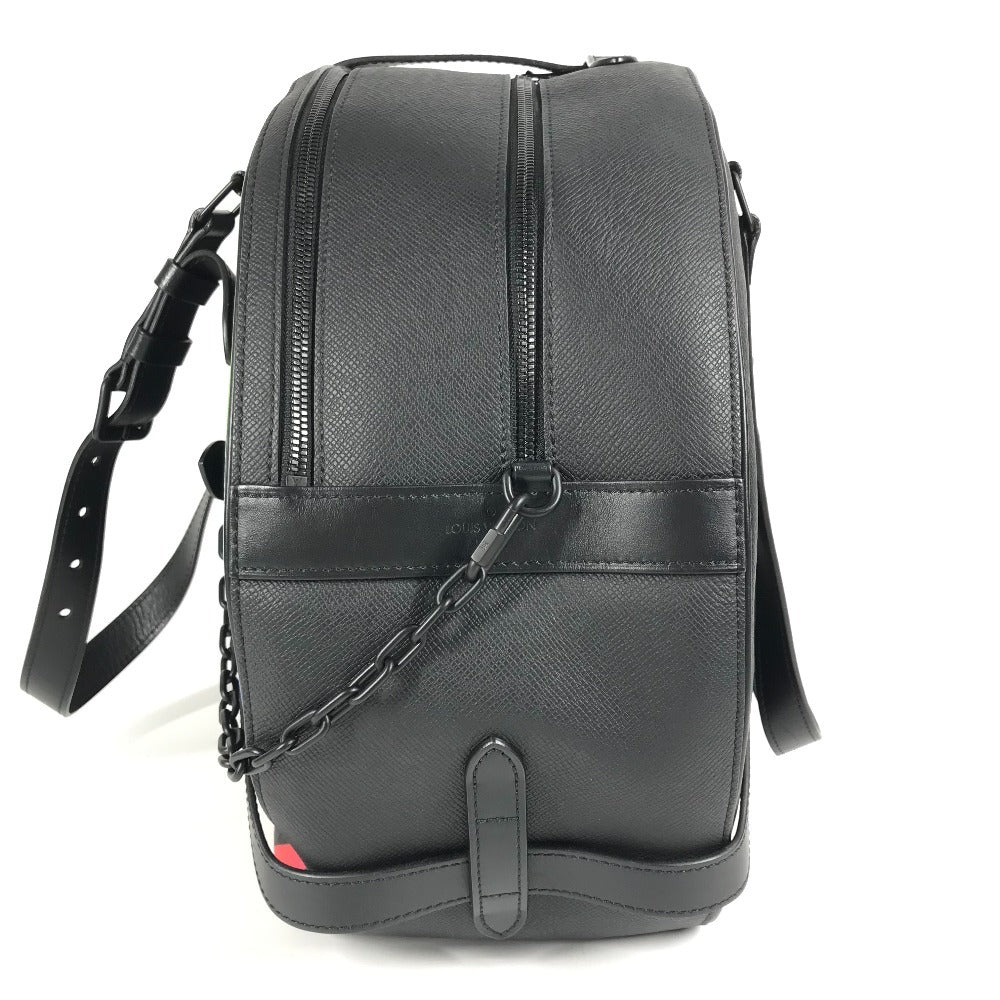 LOUIS VUITTON M30335 タイガ レインボー ソフト・ハット・トランク カバン 斜め掛け ポシェット ショルダーバッグ タイガレザー レディース アルドワーズ ブラック