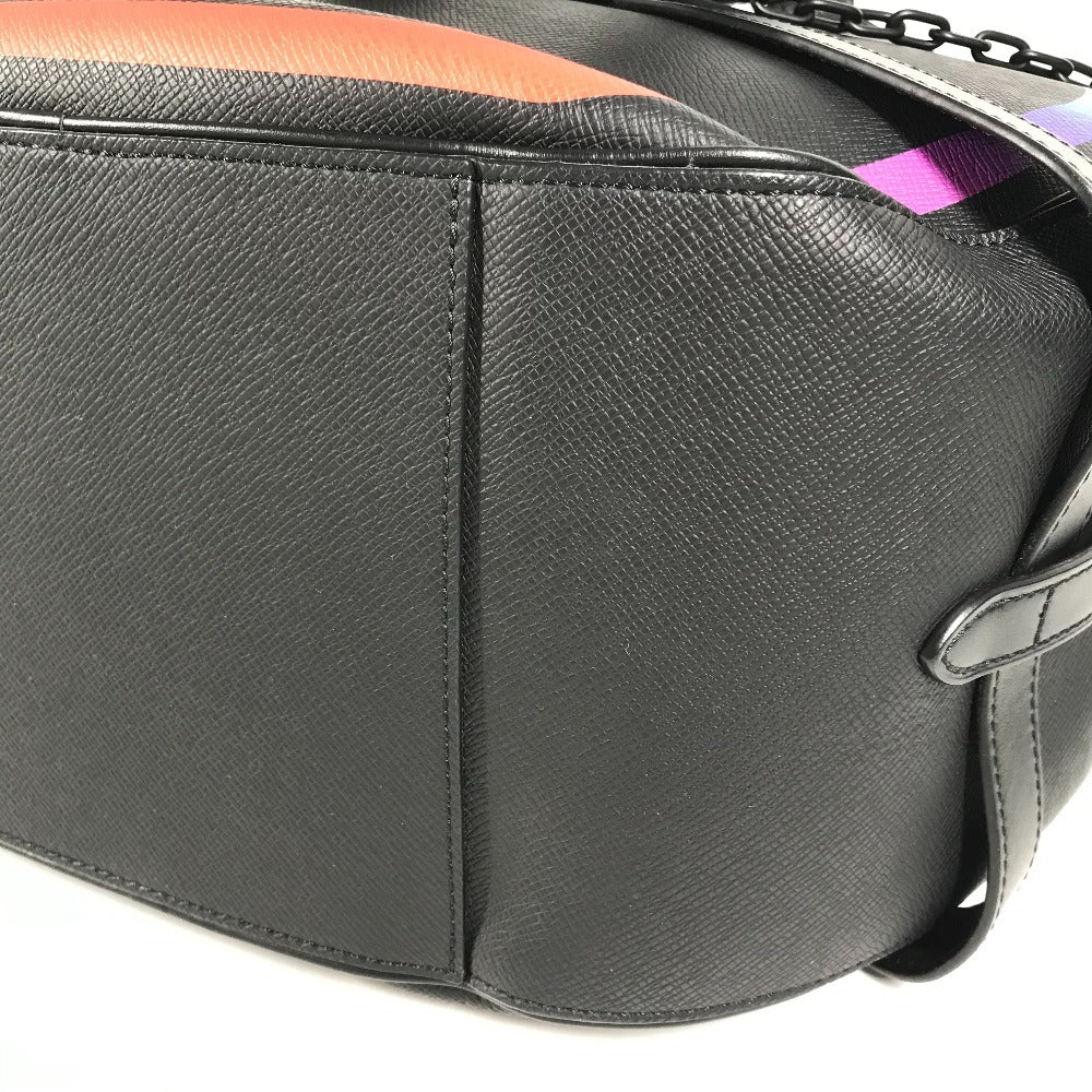 LOUIS VUITTON M30335 タイガ レインボー ソフト・ハット・トランク カバン 斜め掛け ポシェット ショルダーバッグ タイガレザー レディース アルドワーズ ブラック