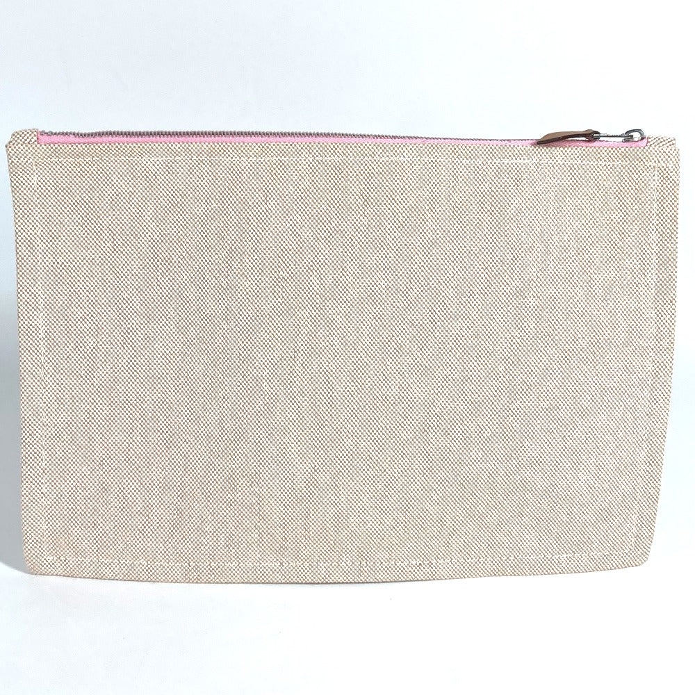 HERMES ヨッティングGM ヨッティング GM クラッチバッグ カバン メイクポーチ マルチポーチ ポーチ キャンバス ユニセックス ピンク